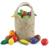 Educators Resource Learning Resources 17pc Fresh Picked Fruit & Veggie Tote* Kitchens & Play Food|Dress Up