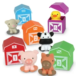 Educators Resource Learning Resources Peekaboo Learning Farm Colorful Animal Barn Playset* Preschool Education Toys & Activities
