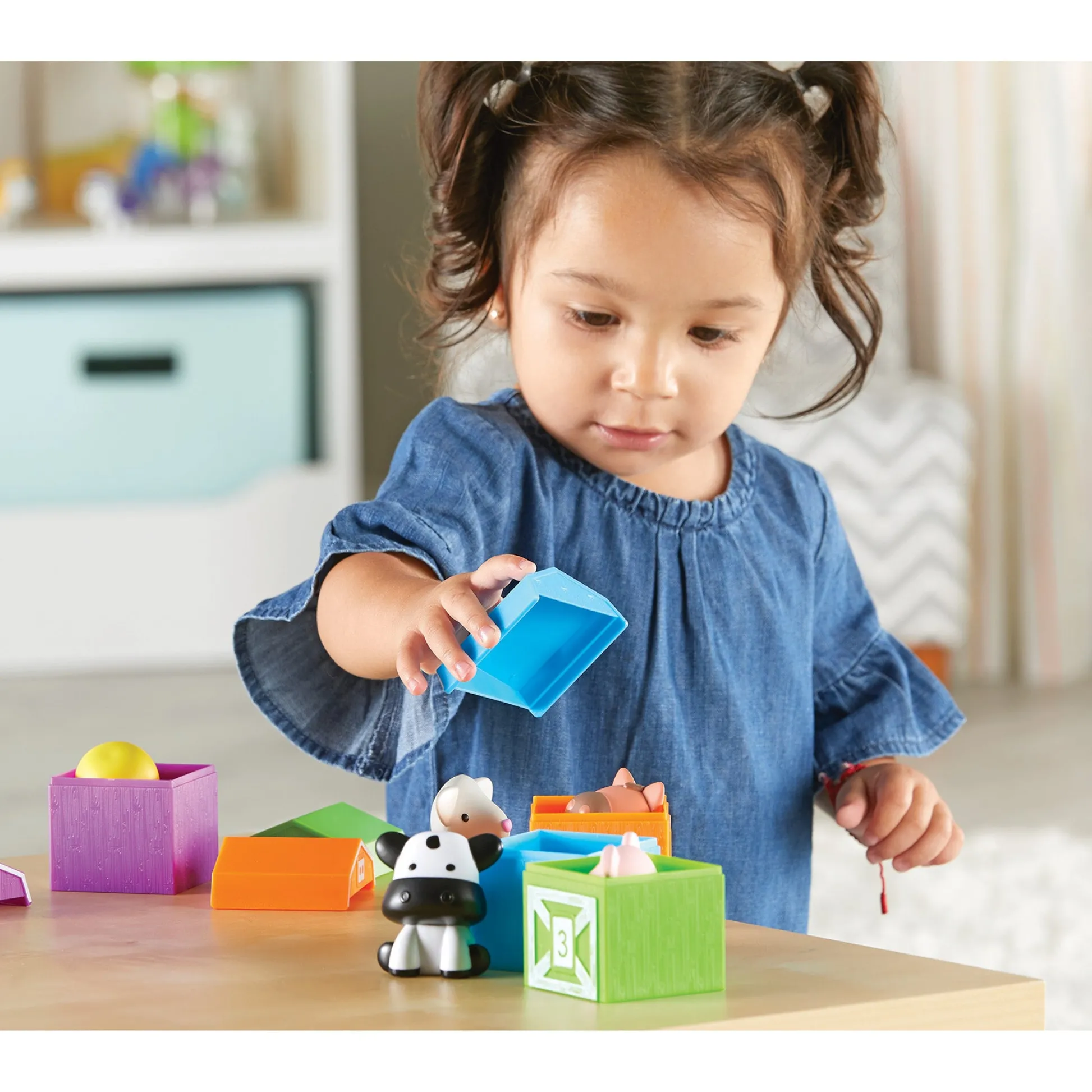 Educators Resource Learning Resources Peekaboo Learning Farm Colorful Animal Barn Playset* Preschool Education Toys & Activities