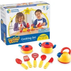Educators Resource Learning Resources 10-Piece Pretend & Play Cooking Set* Kitchens & Play Food|Dress Up