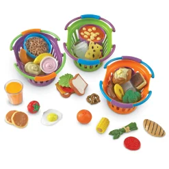 Educators Resource Learning Resources 50-Piece New Sprouts Meals Set - Durable Plastic* Kitchens & Play Food|Dress Up