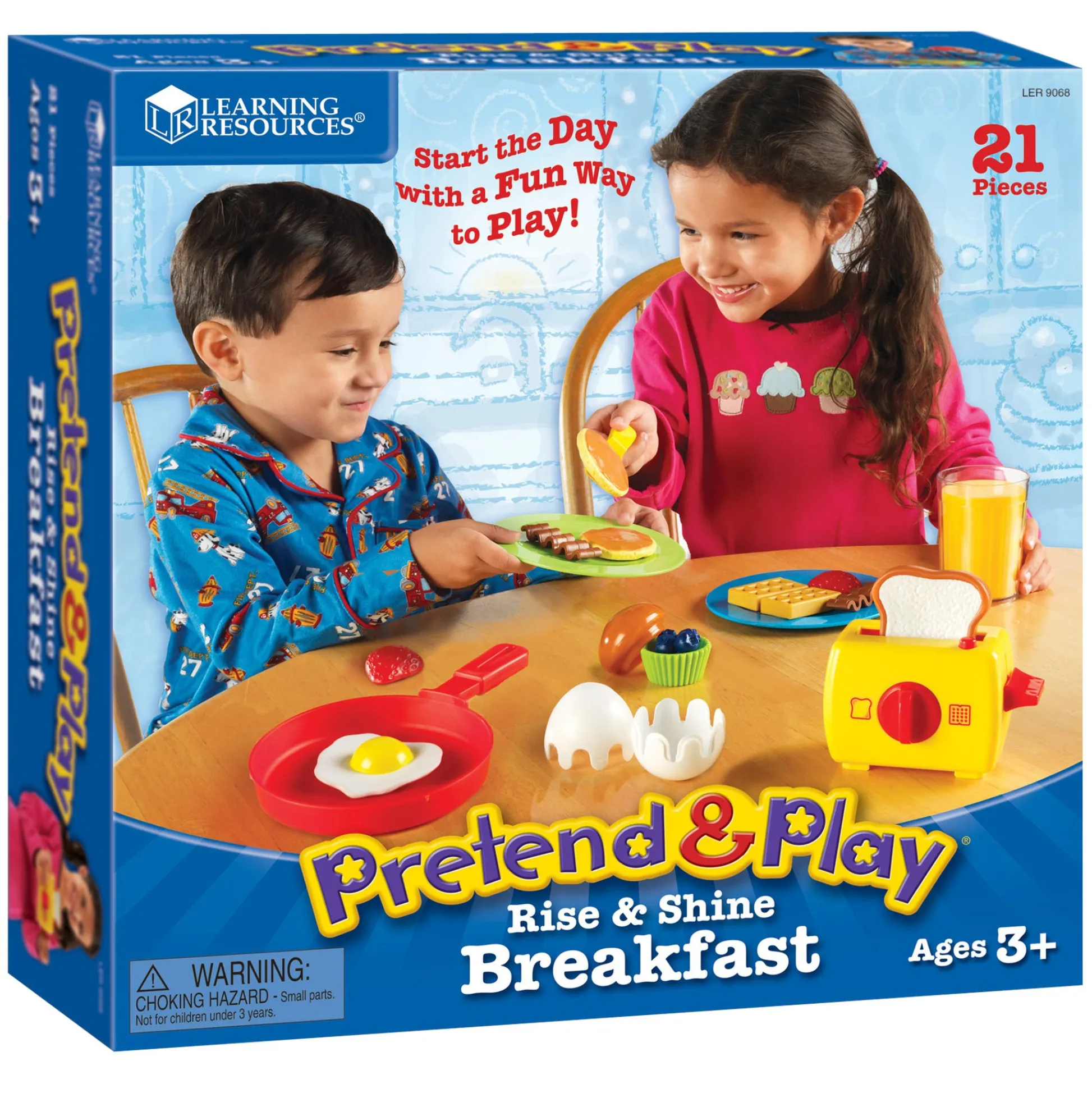 Educators Resource Learning Resources 21-Piece Pretend & Play Rise & Shine Breakfast Set* Kitchens & Play Food|Dress Up