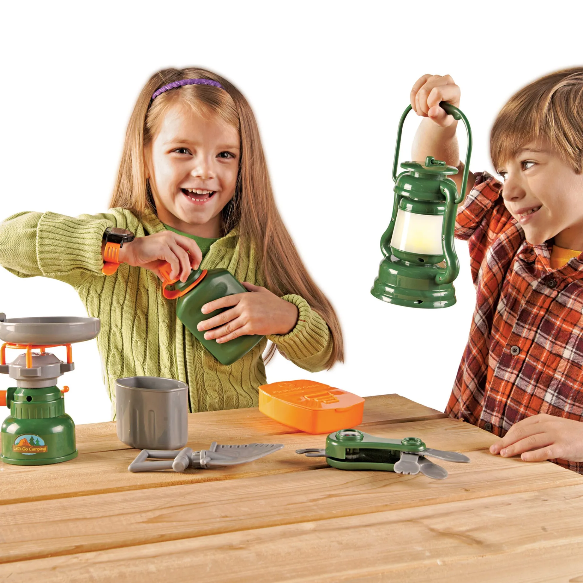 Educators Resource Learning Resources 9-Piece Pretend & Play Camp Set - Adventure Kit* Tents, Tunnels & Playhouses|Dress Up