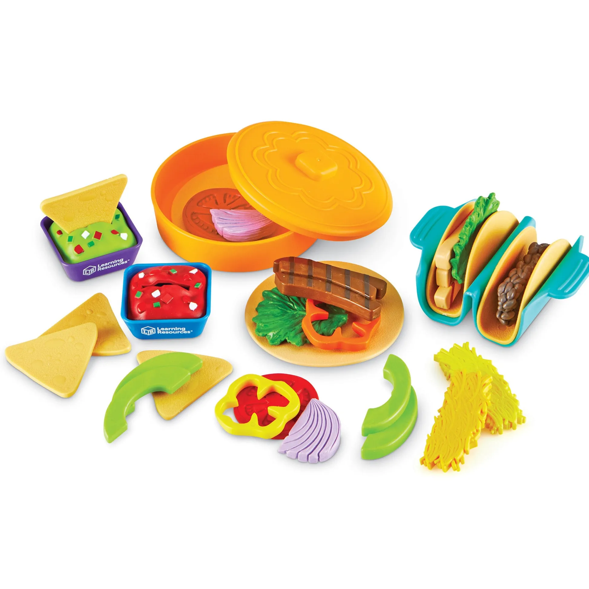 Educators Resource Learning Resources 28-Piece New Sprouts Taco Play Set* Kitchens & Play Food|Dress Up