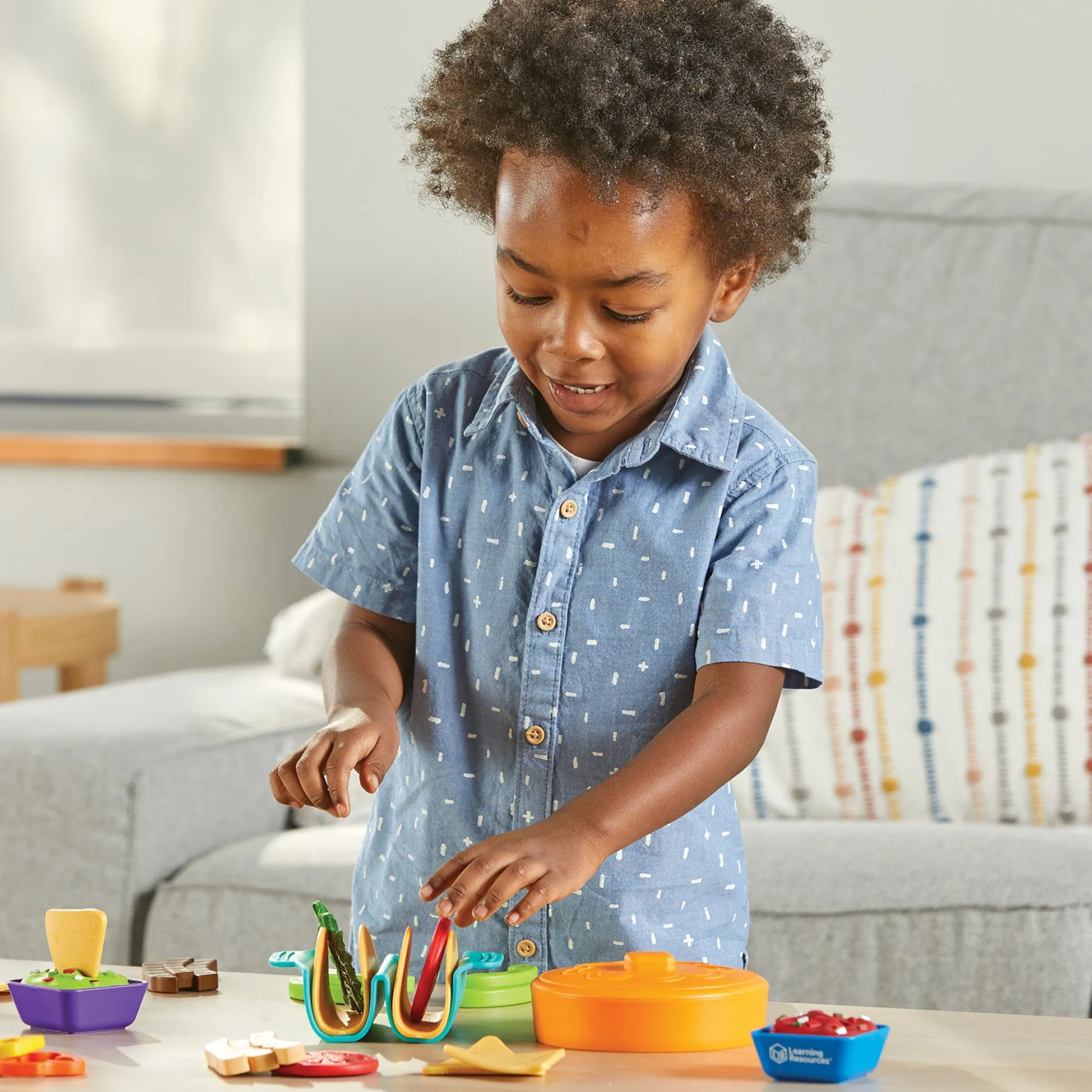 Educators Resource Learning Resources 28-Piece New Sprouts Taco Play Set* Kitchens & Play Food|Dress Up