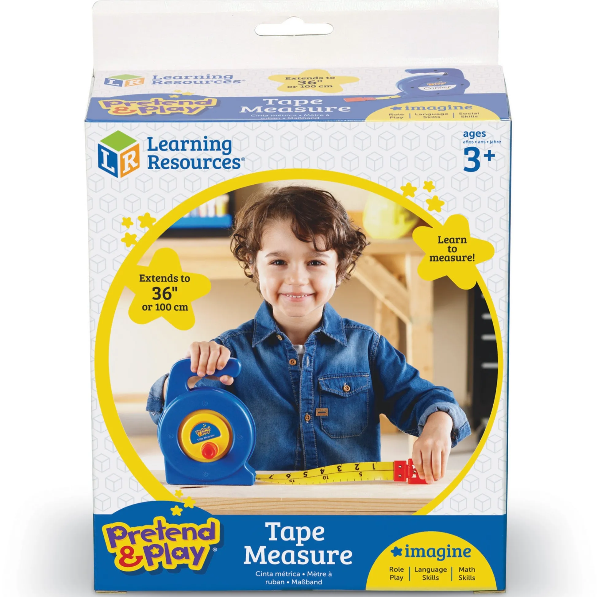 Educators Resource Learning Resources Pretend & Play Tape Measure - Colorful & Sturdy Design* Tools & Workshops|Dress Up