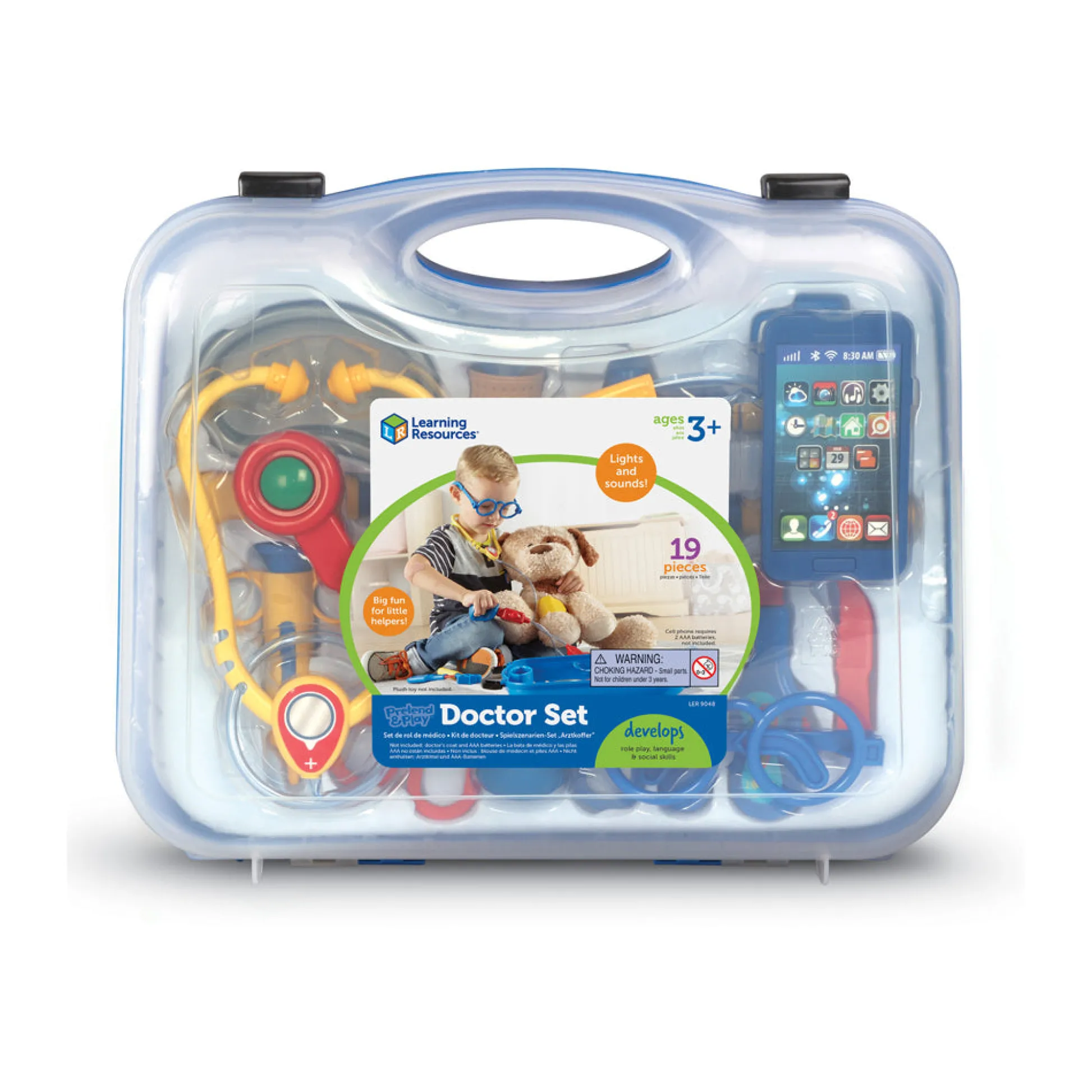 AreYouGame Learning Resources Pretend & Play Doctor Set - Medical Role Play Kit* Tools & Workshops|Dress Up