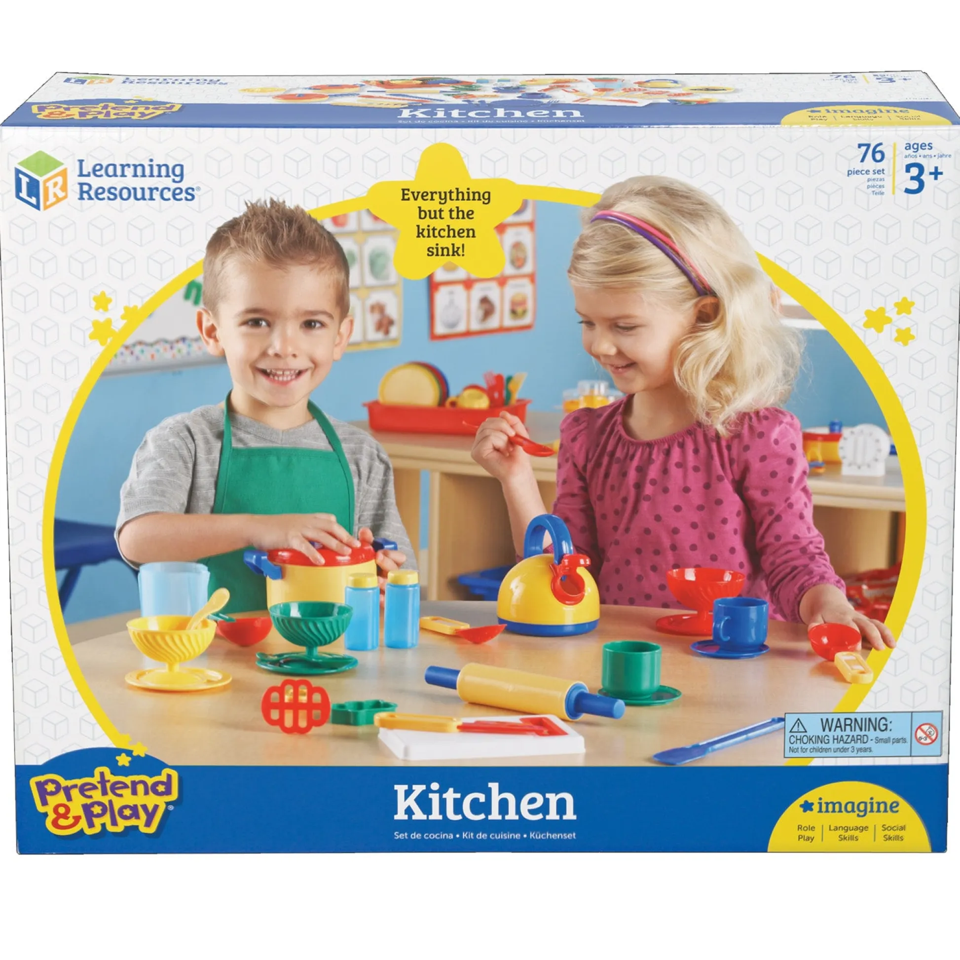 Educators Resource Learning Resources Pretend & Play Deluxe Kitchen Set* Kitchens & Play Food|Dress Up