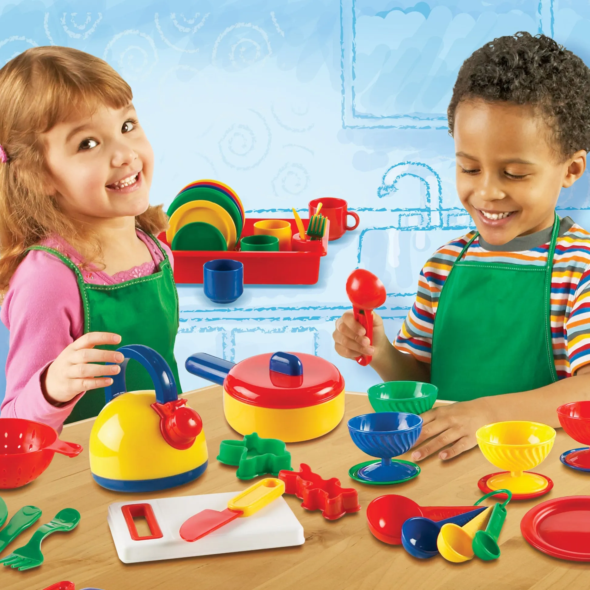 Educators Resource Learning Resources Pretend & Play Deluxe Kitchen Set* Kitchens & Play Food|Dress Up