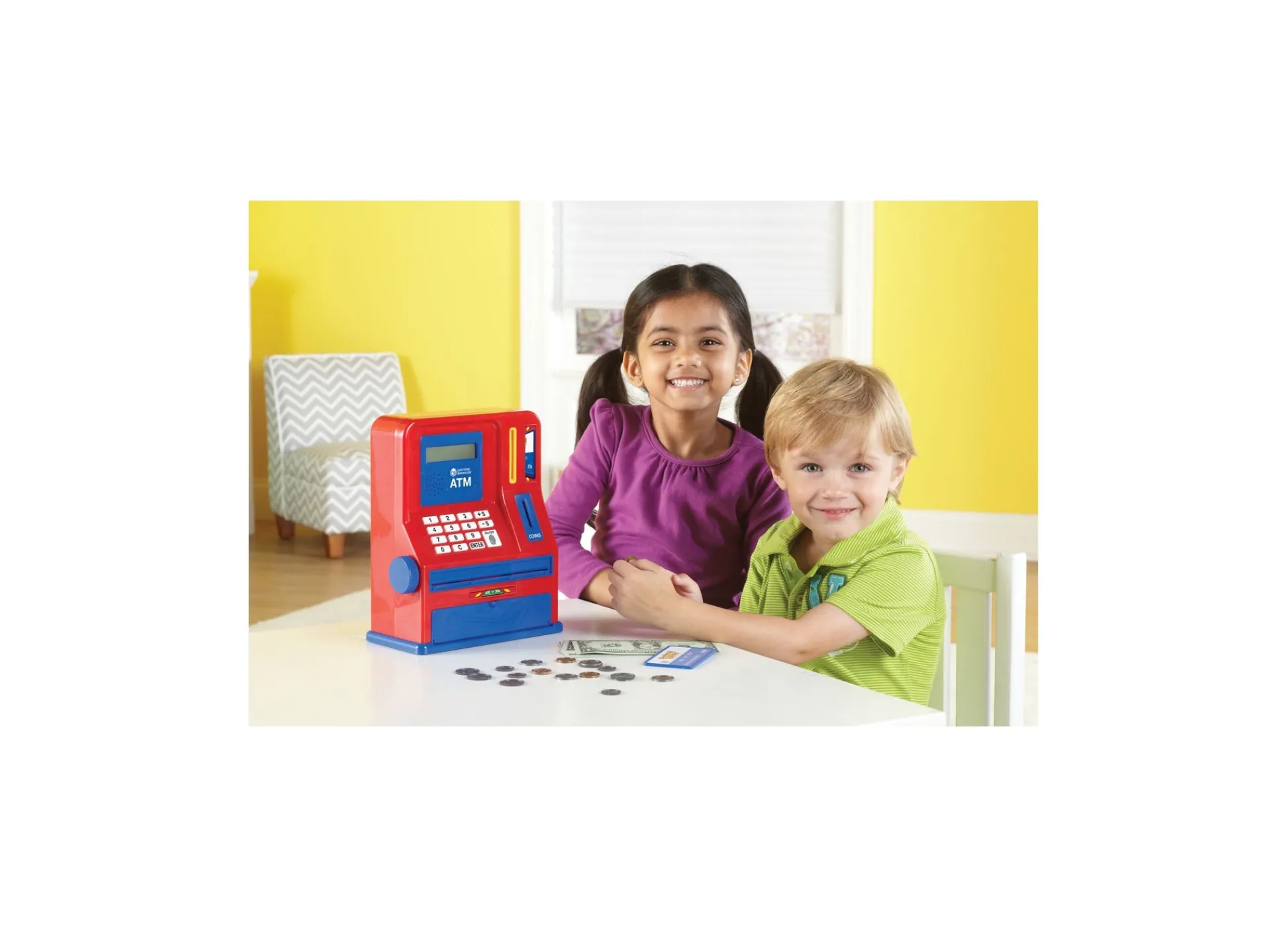 AreYouGame Learning Resources Pretend & Play Teaching ATM Bank - Interactive Educational Toy* Preschool Education Toys & Activities