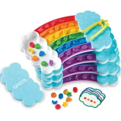 Educators Resource Learning Resources Rainbow Sorting Trays - Educational Classroom Set* Preschool Education Toys & Activities