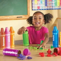 Educators Resource Learning Resources Rainbow Sorting Crayons - Educational Toy - 56 Pieces* Preschool Education Toys & Activities