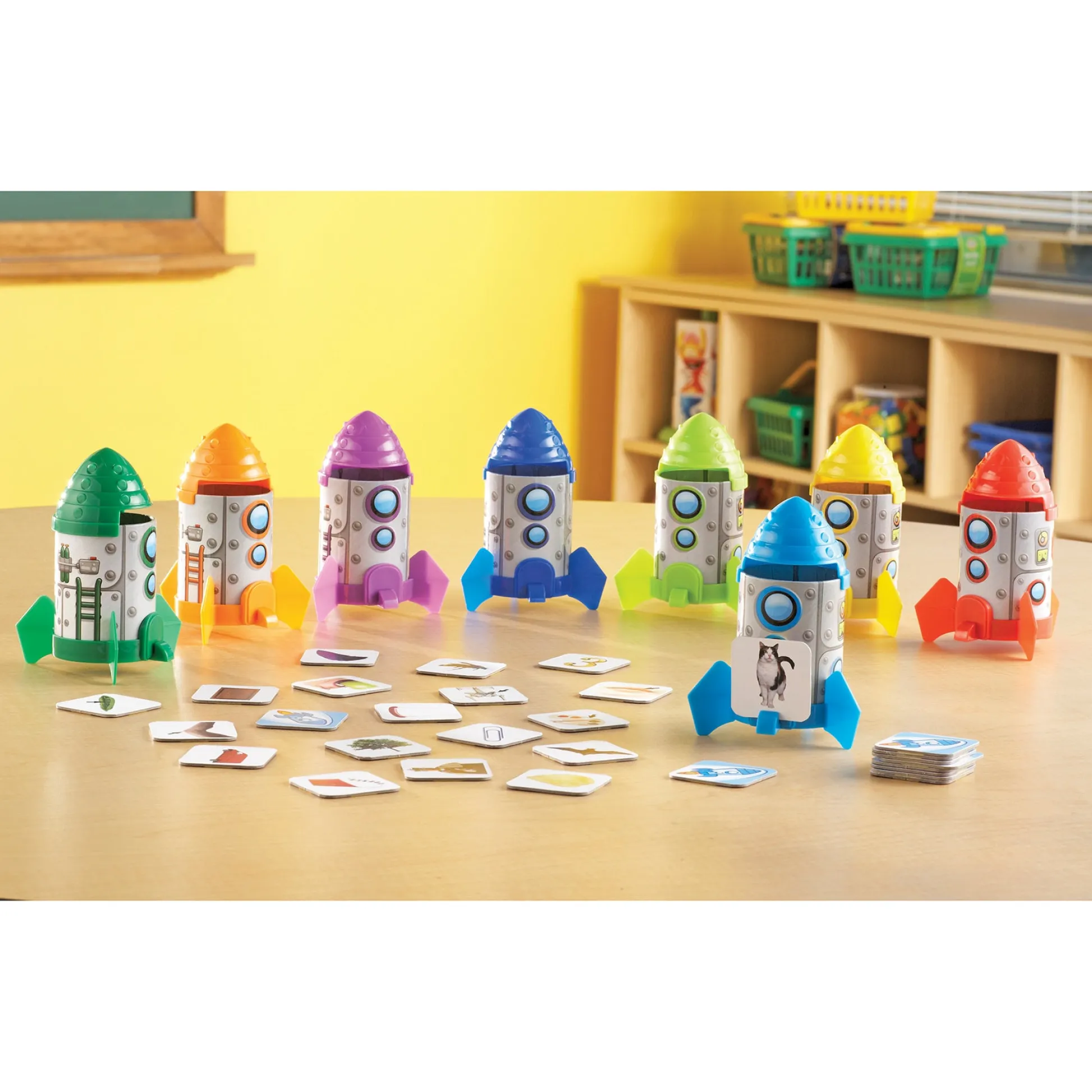 Educators Resource Learning Resources Rhyme & Sort Rockets - Educational Phonics Game* Preschool Education Toys & Activities