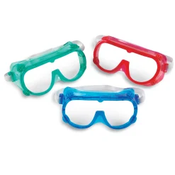 Educators Resource Learning Resources Safety Goggles Set - Vibrant, Adjustable 6-Pack* Science & Discovery