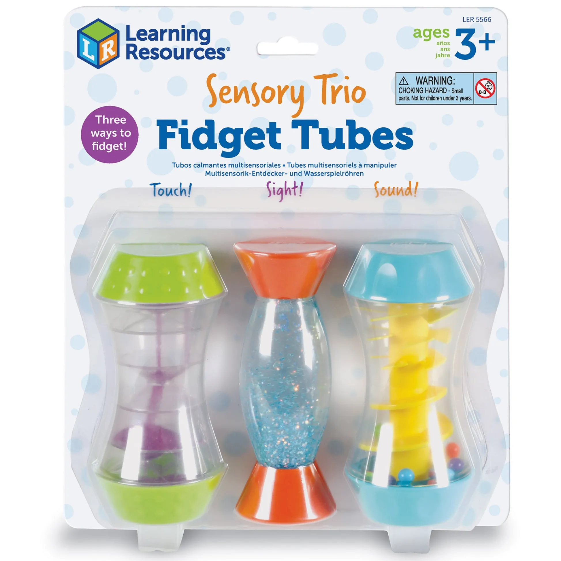 Educators Resource Learning Resources Sensory Trio Fidget Tubes* Preschool Education Toys & Activities