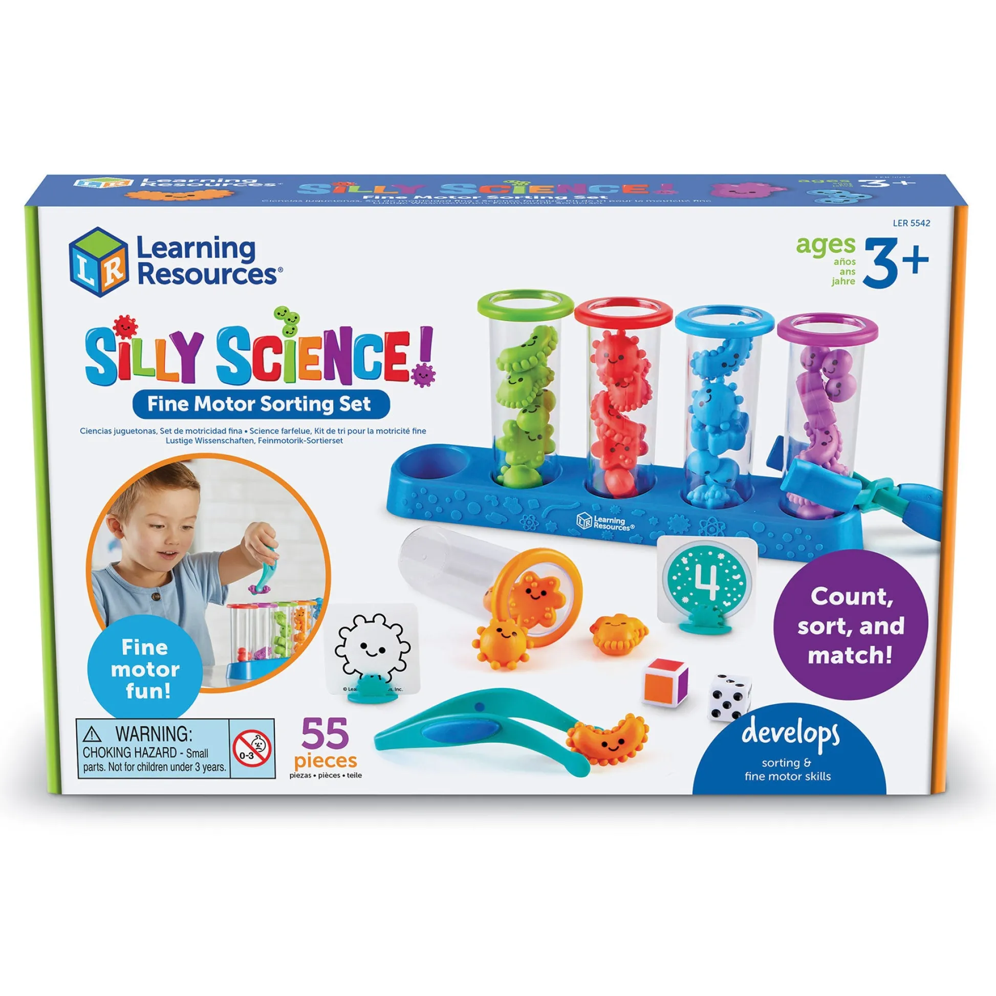 Educators Resource Learning Resources Silly Science - Colorful Germ Sorting Set* Preschool Education Toys & Activities