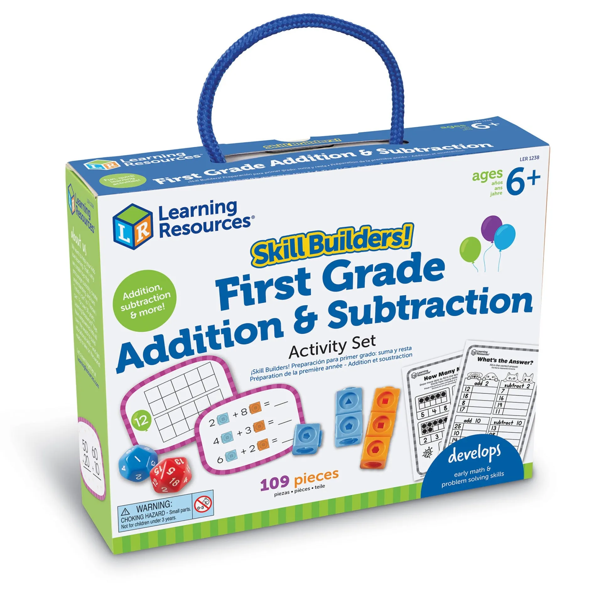 Educators Resource Learning Resources Skill Builders! 1st Grade Math Wizardry - Addition & Subtraction Kit* Math Toys|Math, Counting & Time