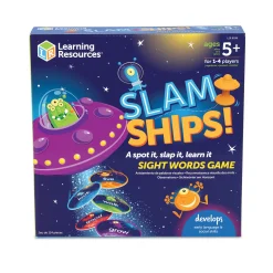 Educators Resource Learning Resources Slam Ships! Sight Words Game - UFO-Themed Educational Toy* Preschool Education Toys & Activities