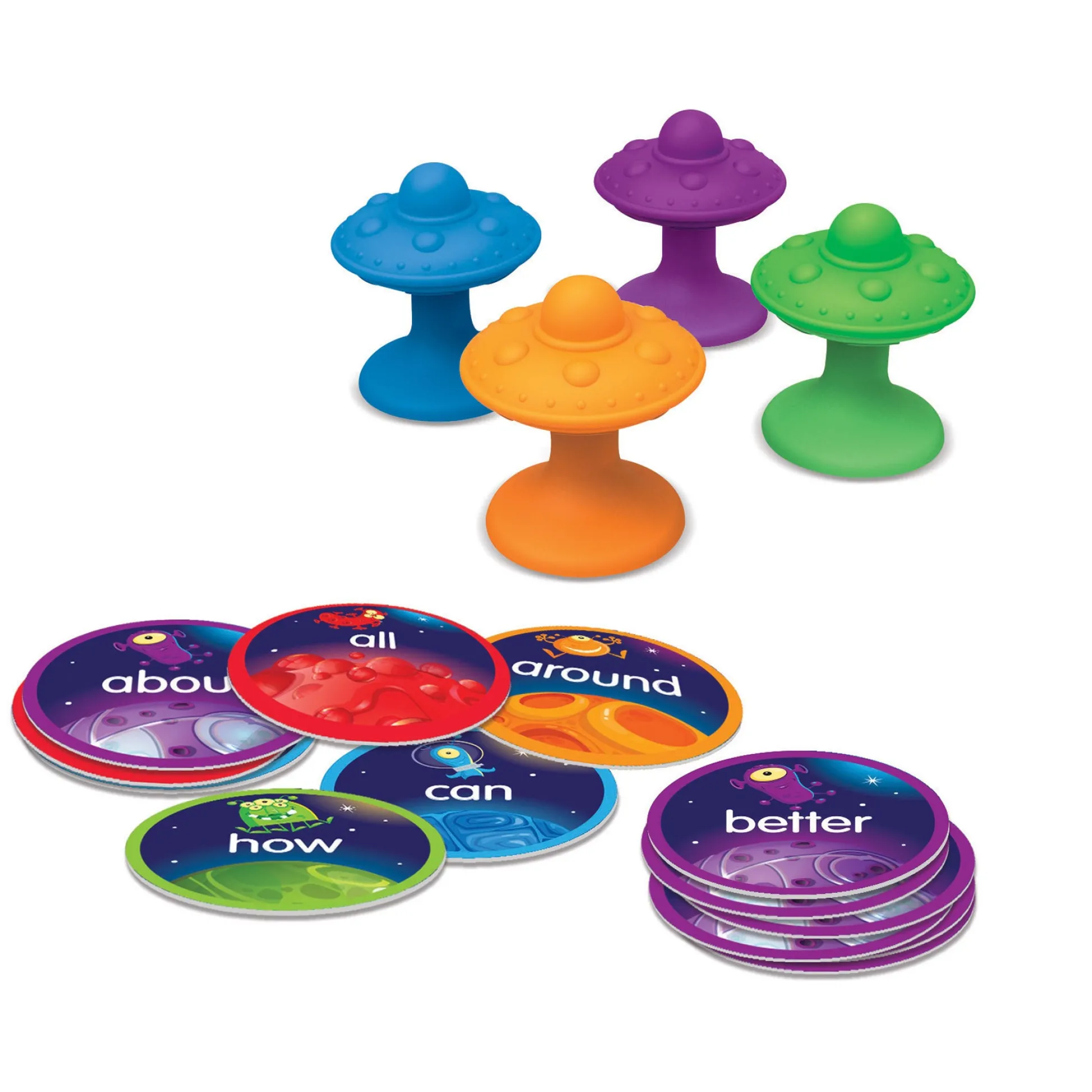Educators Resource Learning Resources Slam Ships! Sight Words Game - UFO-Themed Educational Toy* Preschool Education Toys & Activities