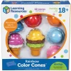 Educators Resource Learning Resources Smart Snacks Rainbow Color Cones - Ice Cream Stacking Toy* Blocks, Sorting & Stacking Toys