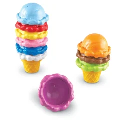 Educators Resource Learning Resources Smart Snacks Rainbow Color Cones - Ice Cream Stacking Toy* Blocks, Sorting & Stacking Toys