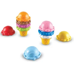 Educators Resource Learning Resources Smart Snacks Rainbow Color Cones - Ice Cream Stacking Toy* Blocks, Sorting & Stacking Toys
