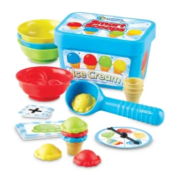 Educators Resource Learning Resources Smart Scoops Math Activity Set - Colorful Ice Cream Theme* Math Toys|Math, Counting & Time