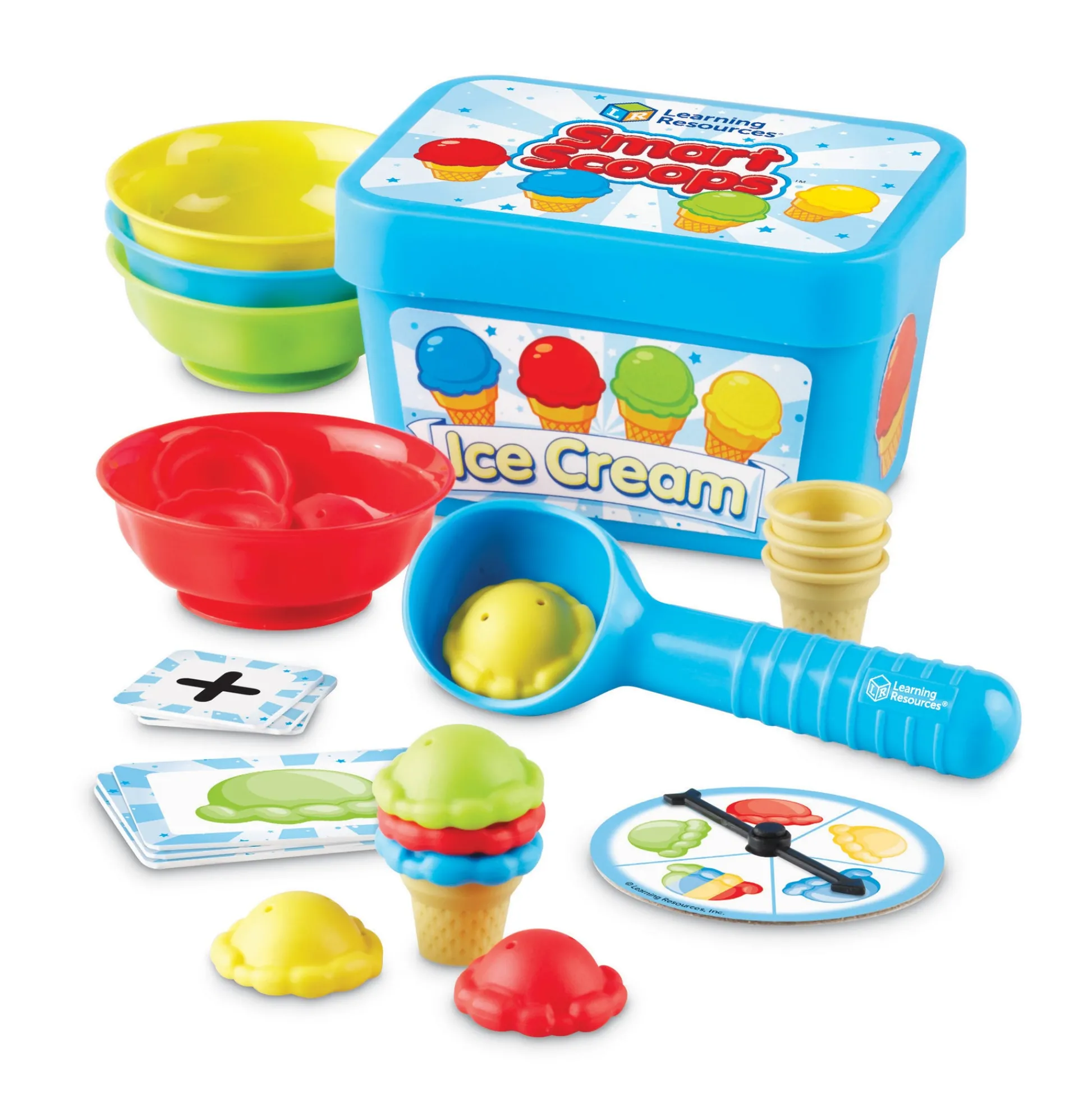 Educators Resource Learning Resources Smart Scoops Math Activity Set - Colorful Ice Cream Theme* Math Toys|Math, Counting & Time