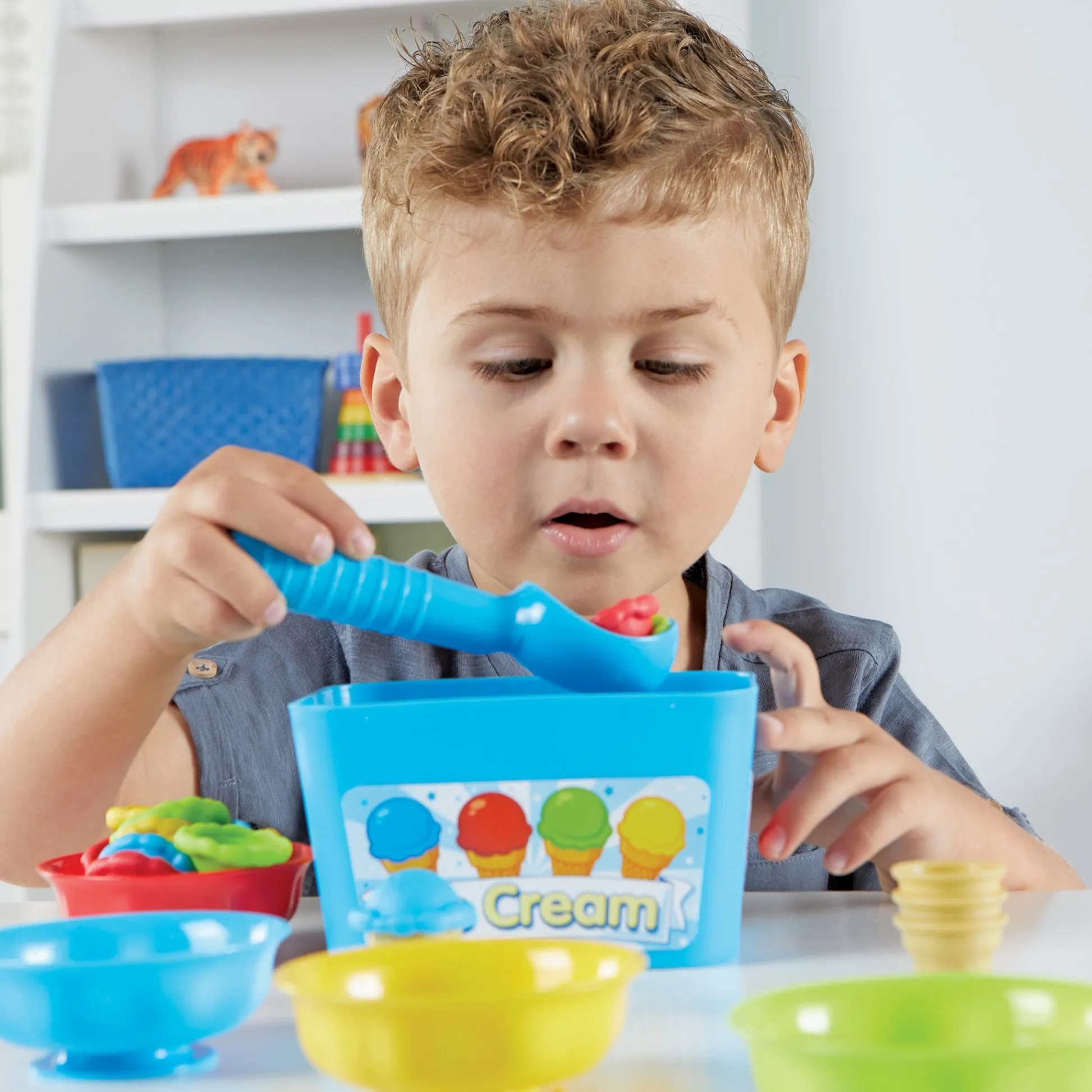 Educators Resource Learning Resources Smart Scoops Math Activity Set - Colorful Ice Cream Theme* Math Toys|Math, Counting & Time