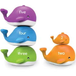 Educators Resource Learning Resources Snap-n-Learn Stacking Whales - Colorful Educational Counting Toy* Preschool Education Toys & Activities