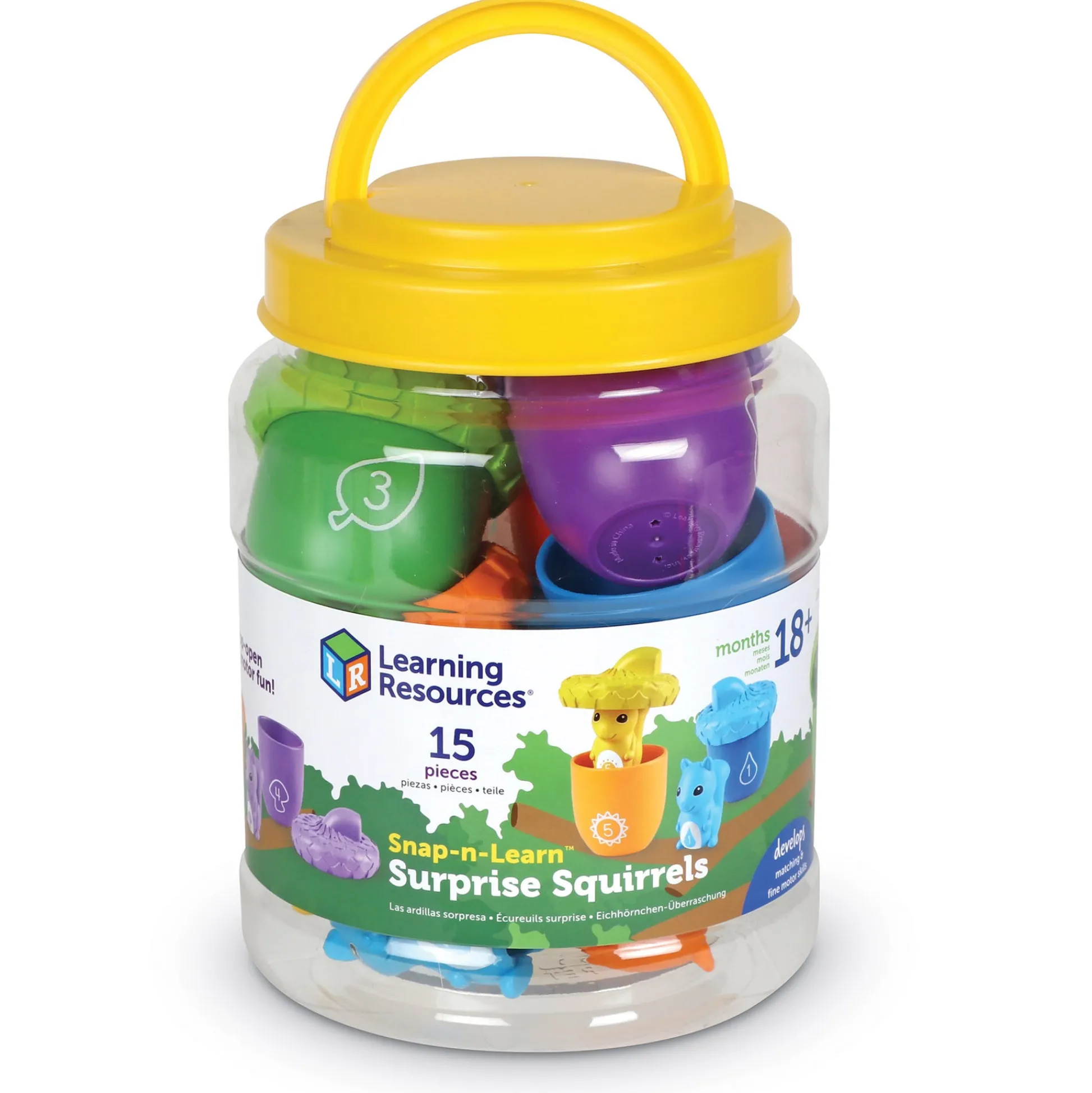 Educators Resource Learning Resources Snap-n-Learn Surprise Squirrels - Color & Counting Skill Development* Preschool Education Toys & Activities