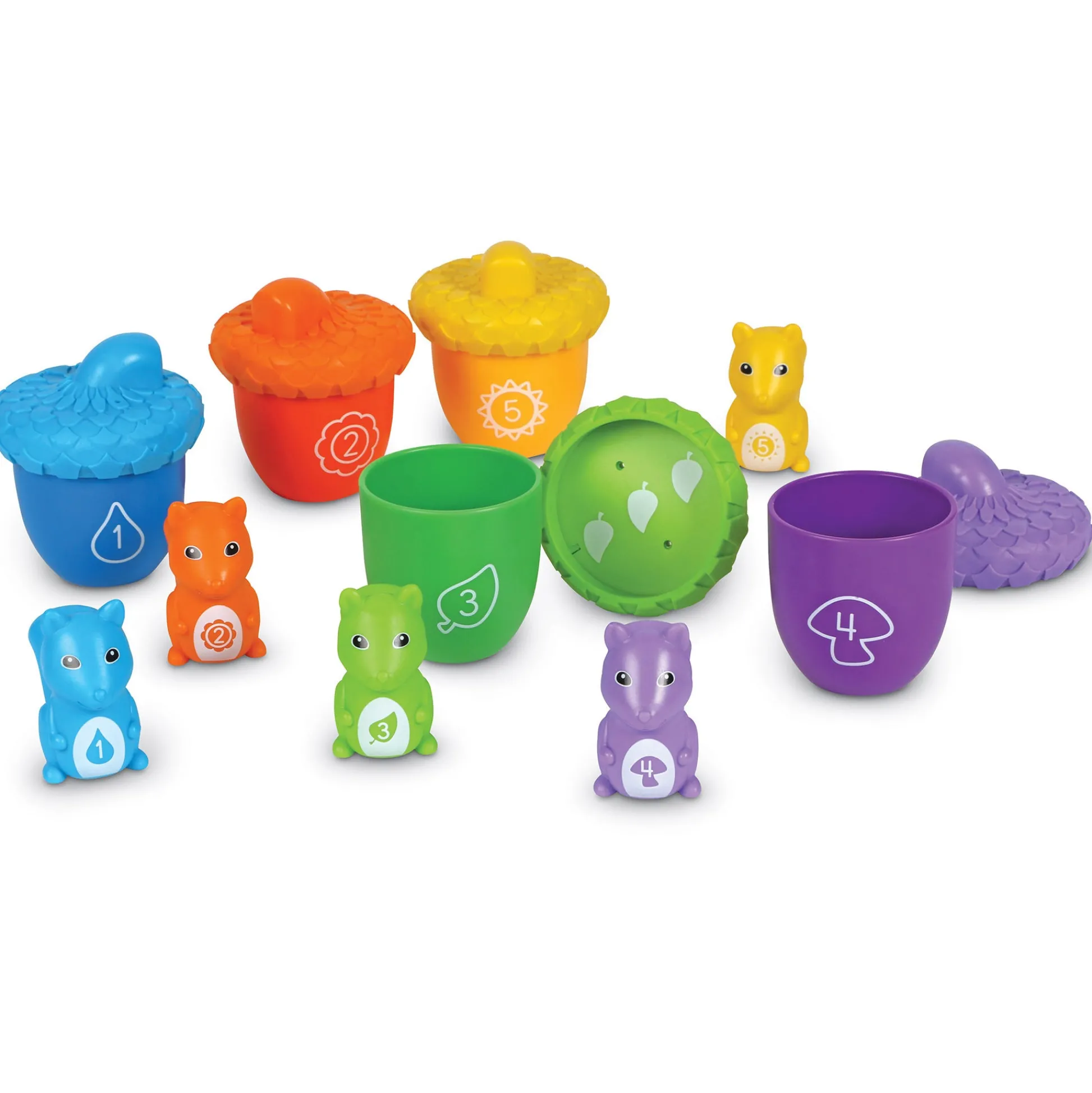 Educators Resource Learning Resources Snap-n-Learn Surprise Squirrels - Color & Counting Skill Development* Preschool Education Toys & Activities