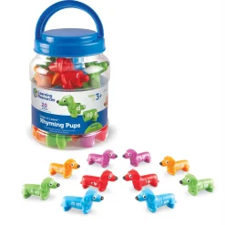 Educators Resource Learning Resources Snap-n-Learn Rhyming Pups - Educational Toy for Early Phonics* Preschool Education Toys & Activities