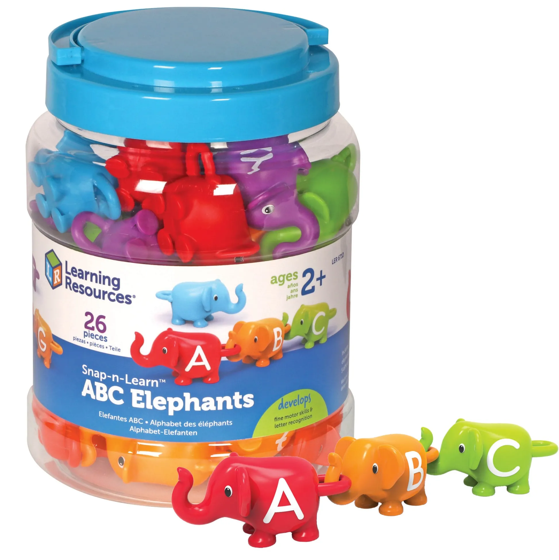 Educators Resource Learning Resources Snap-n-Learn ABC Elephants - Educational Alphabet Toy* Preschool Education Toys & Activities