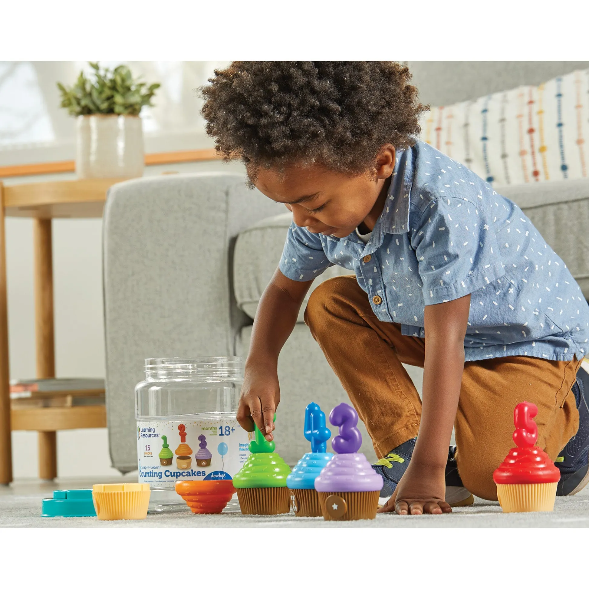 Educators Resource Learning Resources Snap-n-Learn Counting Cupcakes - Color & Number Fun* Preschool Education Toys & Activities