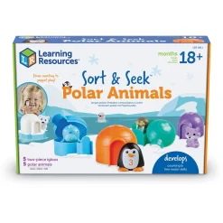 Educators Resource Learning Resources Sort & Seek Polar Animals - Interactive Educational Toy* Preschool Education Toys & Activities