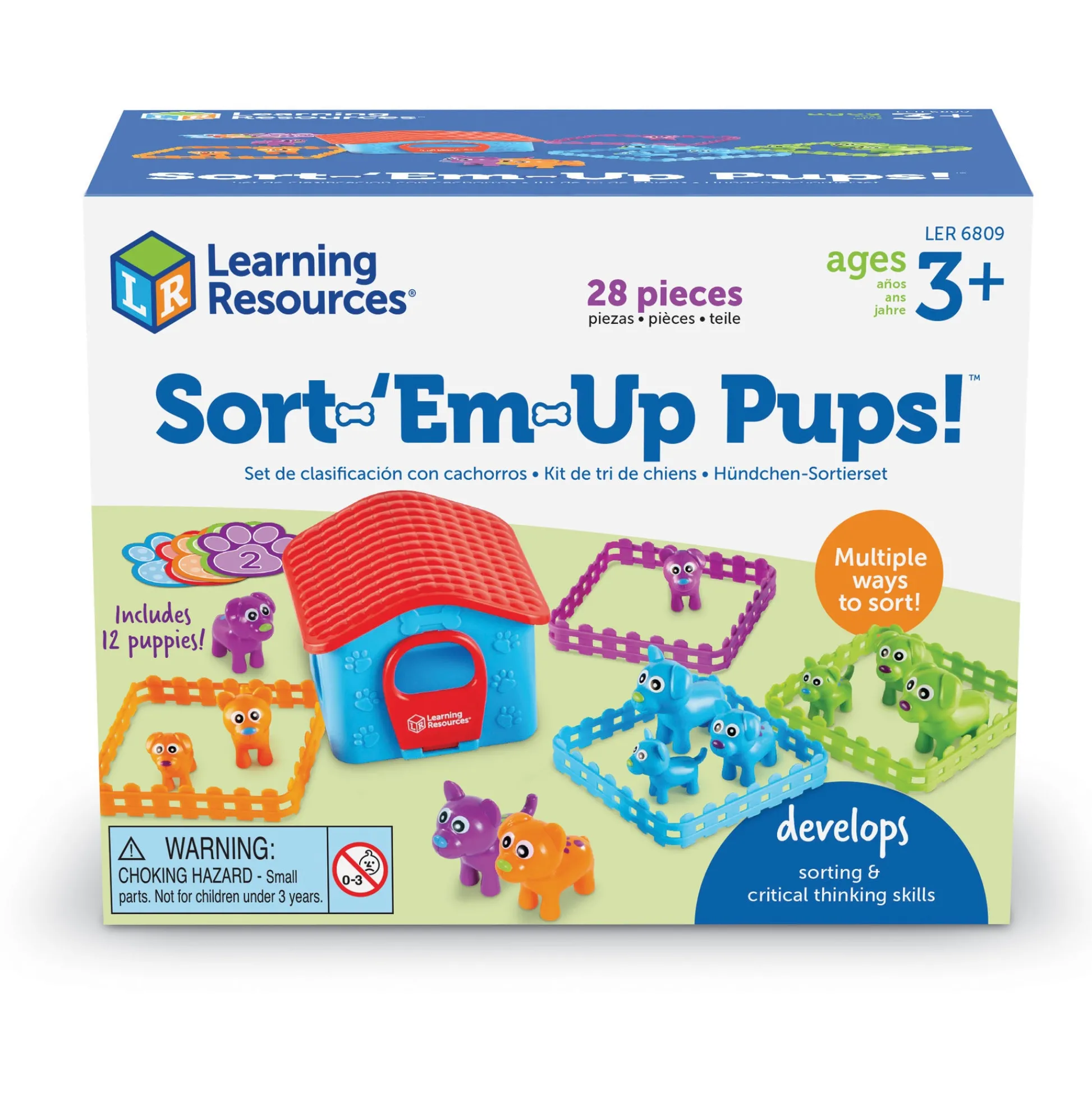 Educators Resource Learning Resources Sort Em' Up Pups - Sorting Activity Set* Preschool Education Toys & Activities