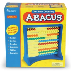 Educators Resource Learning Resources Ten-Row Abacus - Colorful Early Math Educator* Math Toys|Math, Counting & Time