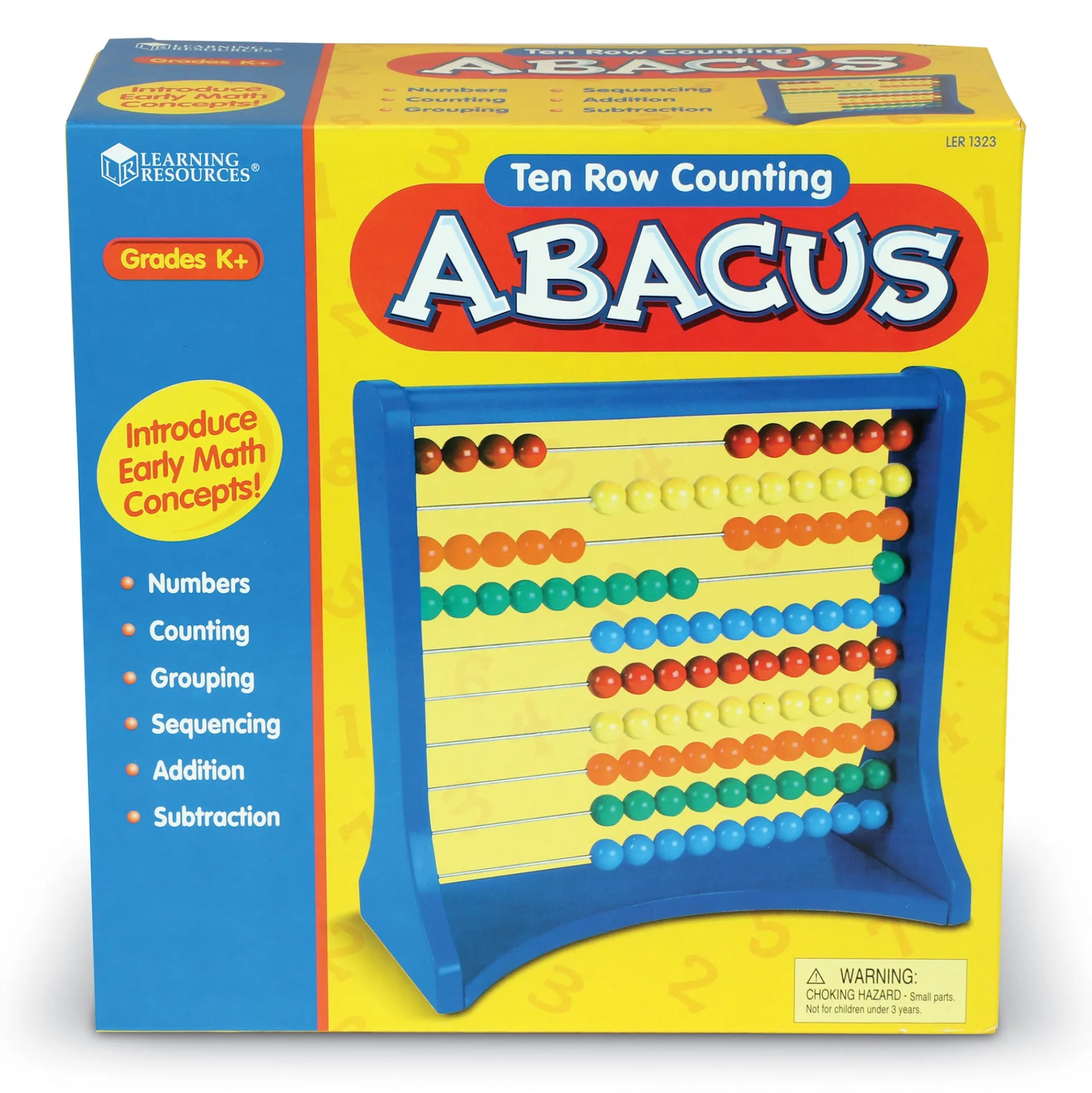 Educators Resource Learning Resources Ten-Row Abacus - Colorful Early Math Educator* Math Toys|Math, Counting & Time