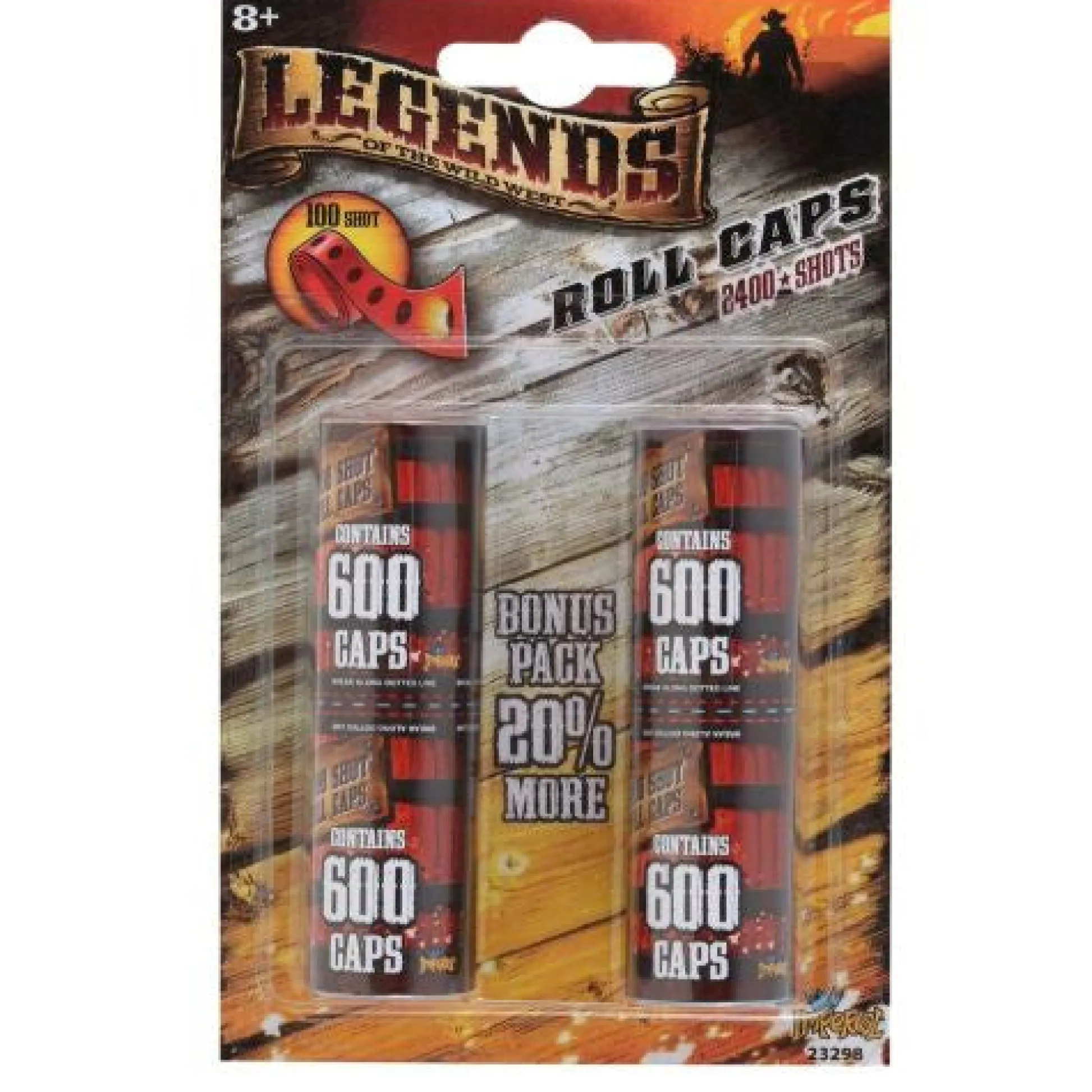 Calendar Holdings, LLC Legends 2400 Shot Roll Cap - Ultimate Cowboy Cap Gun Ammo* Nerf & Toy Blasters|Nerf & Toy Blasters