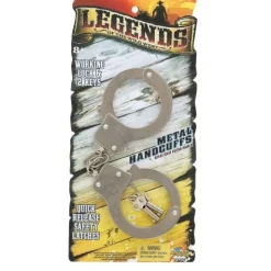 Calendar Holdings, LLC Legends Die Cast Handcuffs: A Gleaming Adventure Toy* Dress Up & Accessories|Dress Up