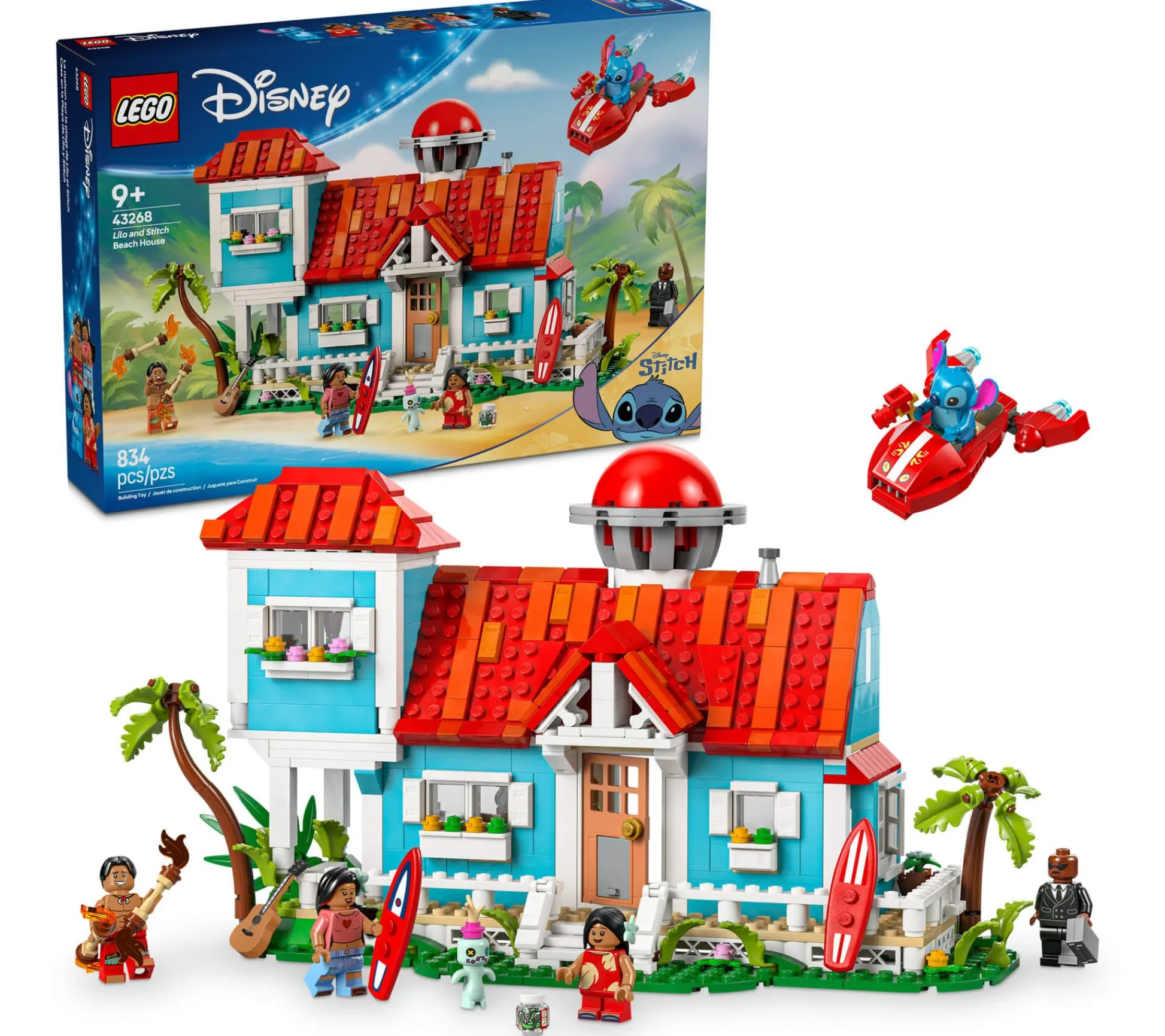 ToyHouse LEGO | Disney Lilo and Stitch 834-Piece Beach House Playset - Model 43268* Lego Shop|Lego Disney
