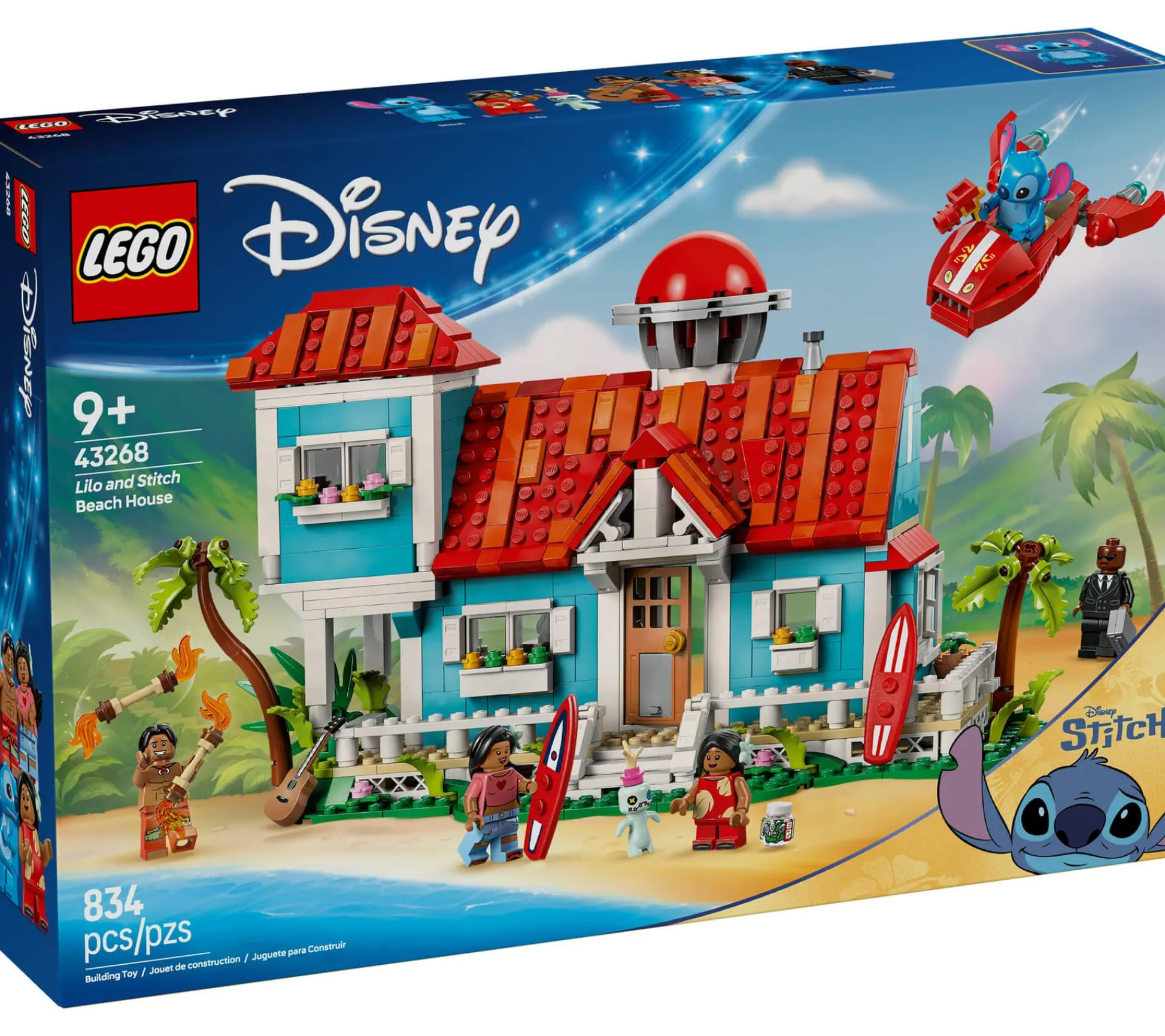 ToyHouse LEGO | Disney Lilo and Stitch 834-Piece Beach House Playset - Model 43268* Lego Shop|Lego Disney