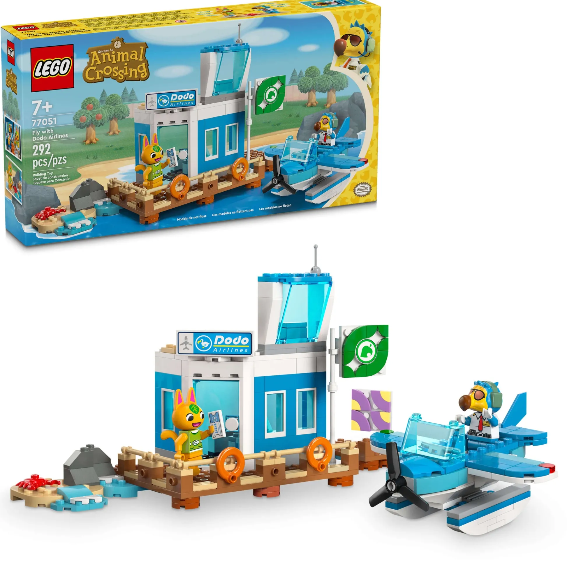 ToyHouse LEGO Animal Crossing Fly with Dodo Airlines Airport Toy 77051 - Colorful Island Adventure* Lego Shop