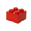 Flat River Group LEGO Bright Red Storage Brick 4 - Stackable Organizer* Tables, Storage & Accessories|Lego Shop