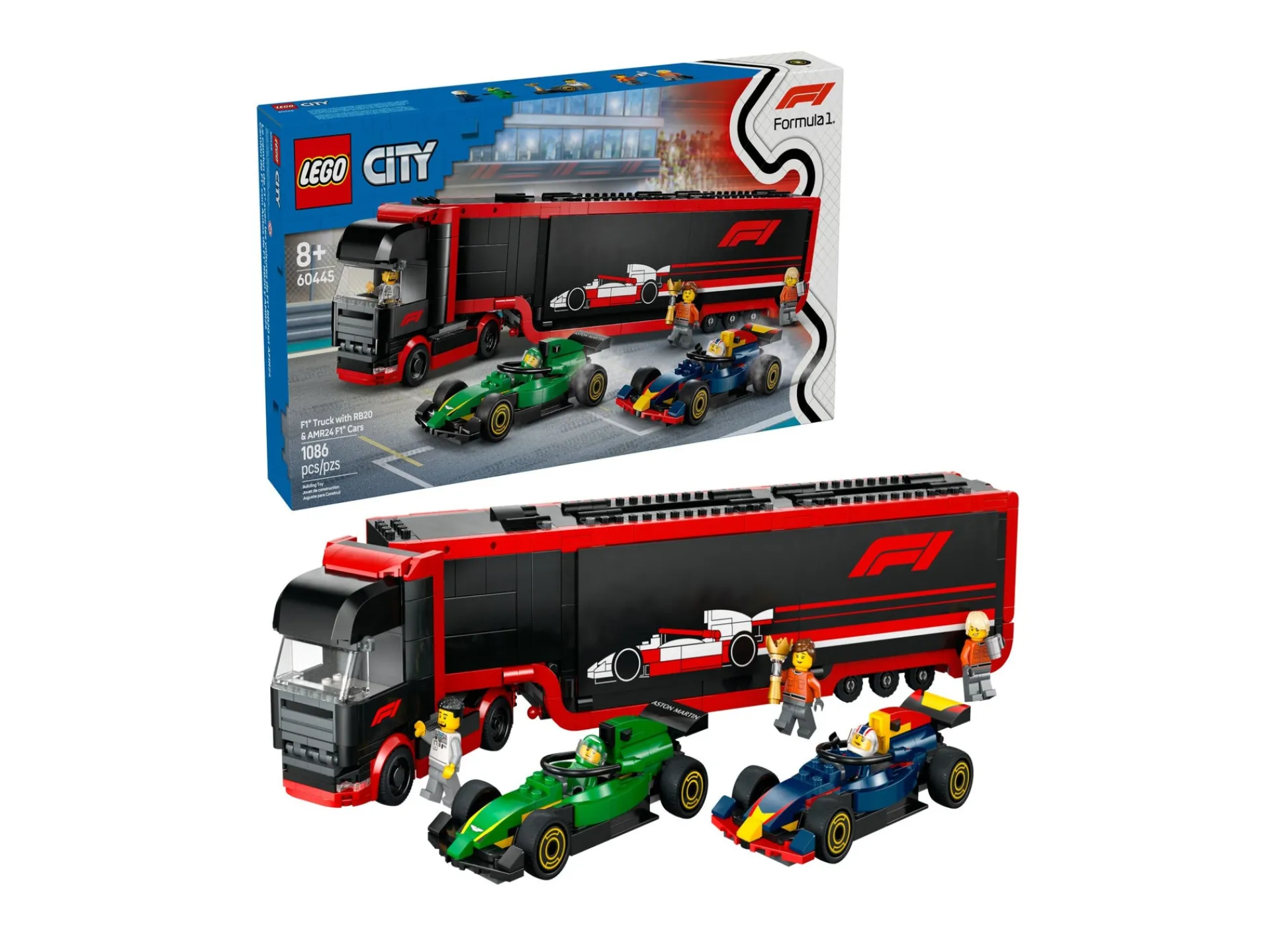 Macy's - Supplier LEGO City F1 Racing Transport Truck and Car Set 60445 - 1086 Pieces* Lego City|Lego Shop