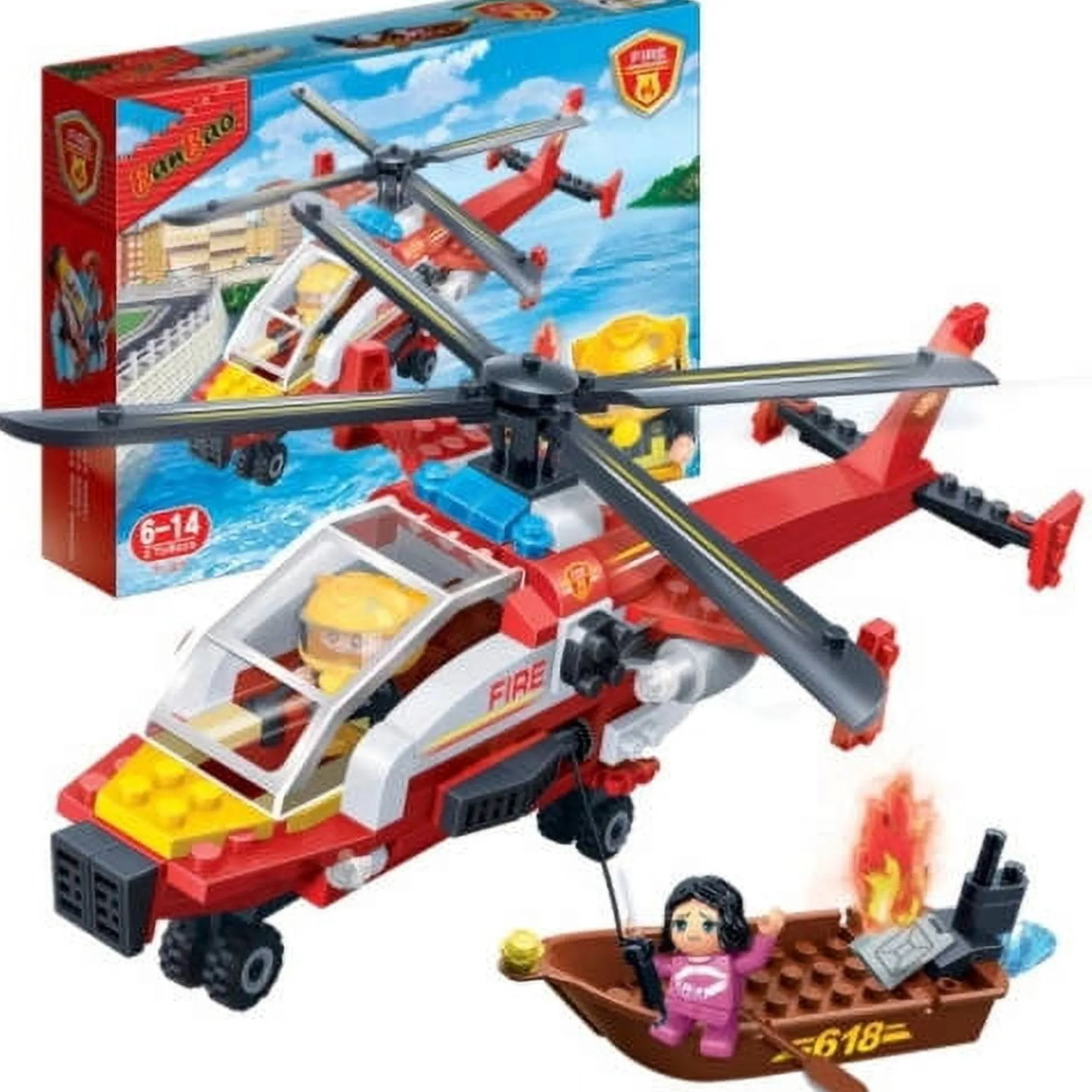 The Distribution Solutions LEGO City Fire Rescue Helicopter Playset with Minifigures* Lego City|Lego Shop