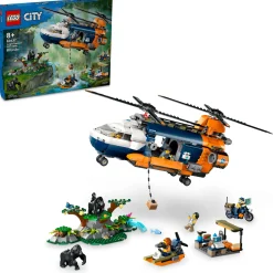ToyHouse LEGO City Jungle Explorer Helicopter and Base Camp Set 60437 - 881 Pieces* Lego City|Lego Shop