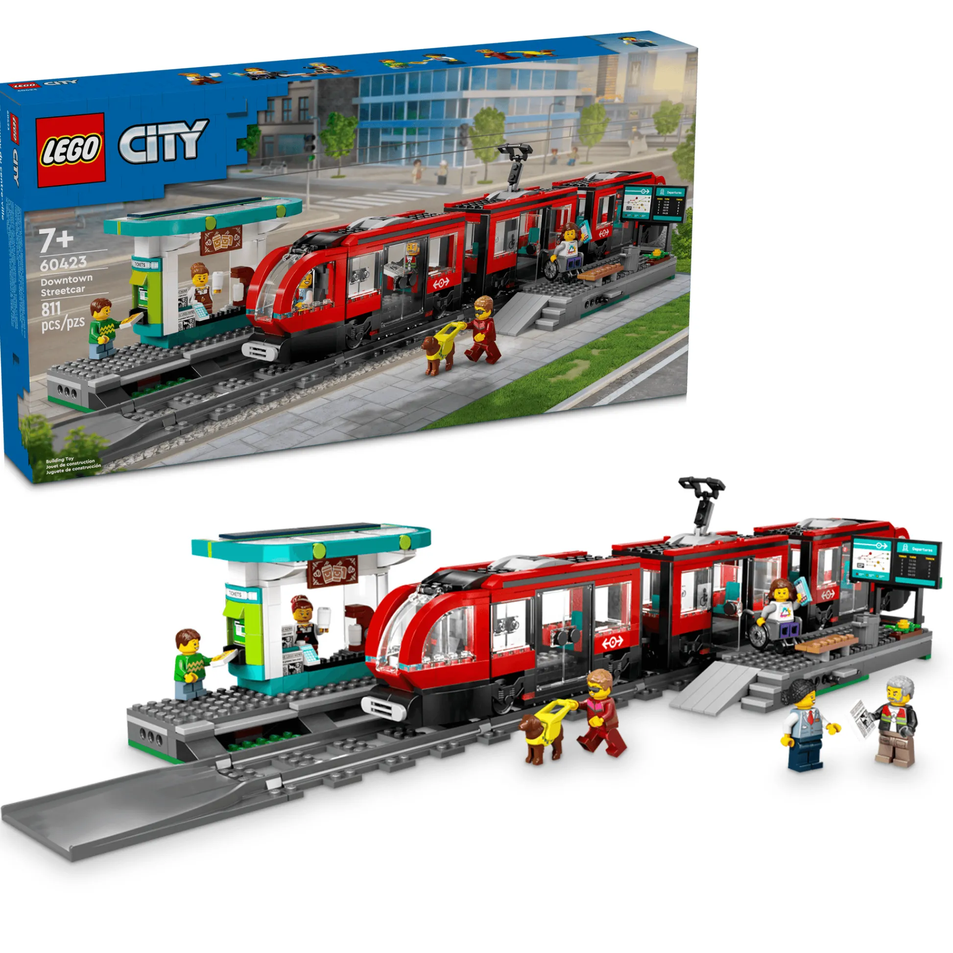 ToyHouse LEGO City 811-Piece Downtown Streetcar and Station Toy Set 60423* Lego City|Lego Shop