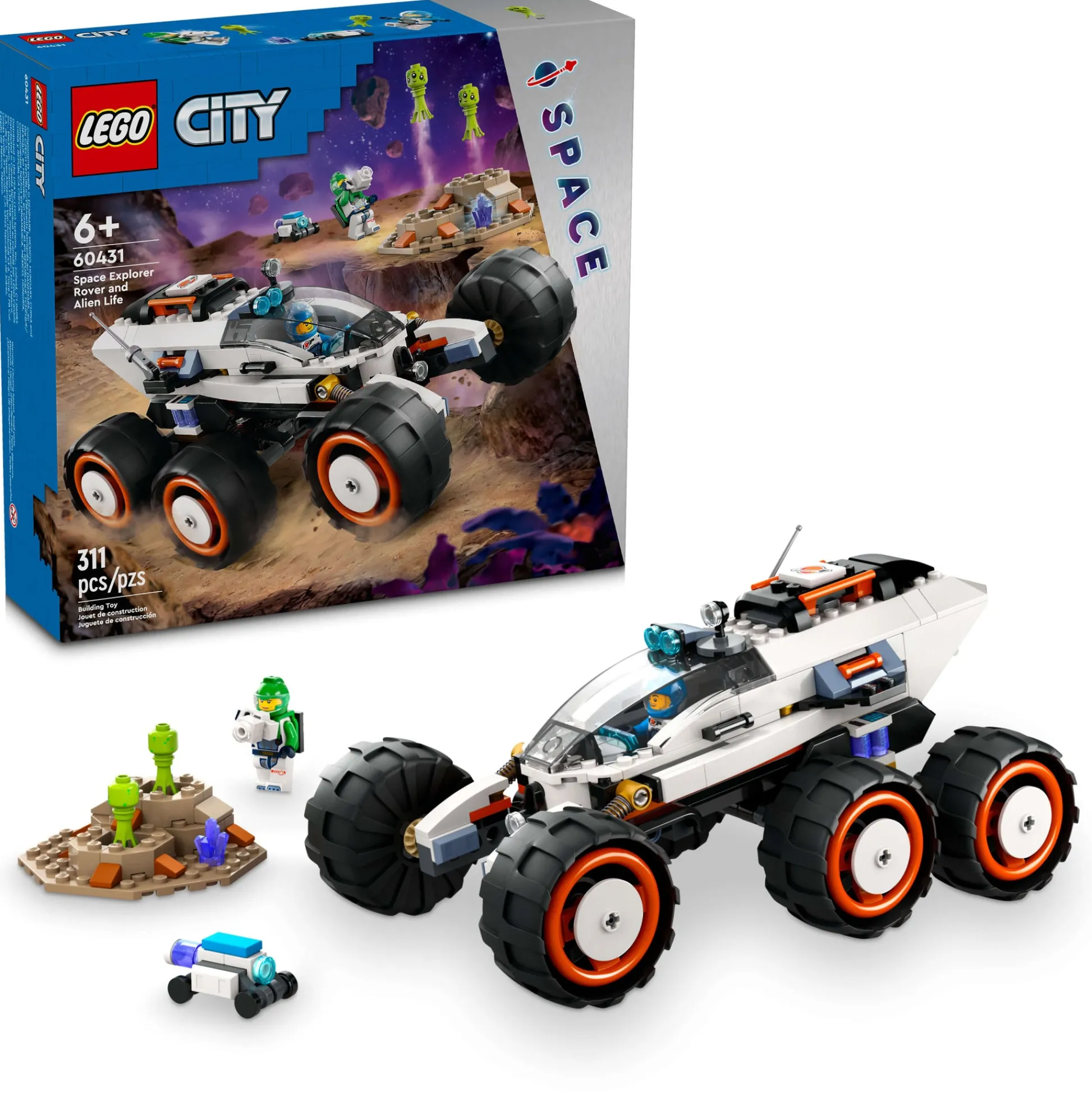 ToyHouse LEGO City Space Explorer Rover and Alien Life 60431* Lego City|Lego Shop